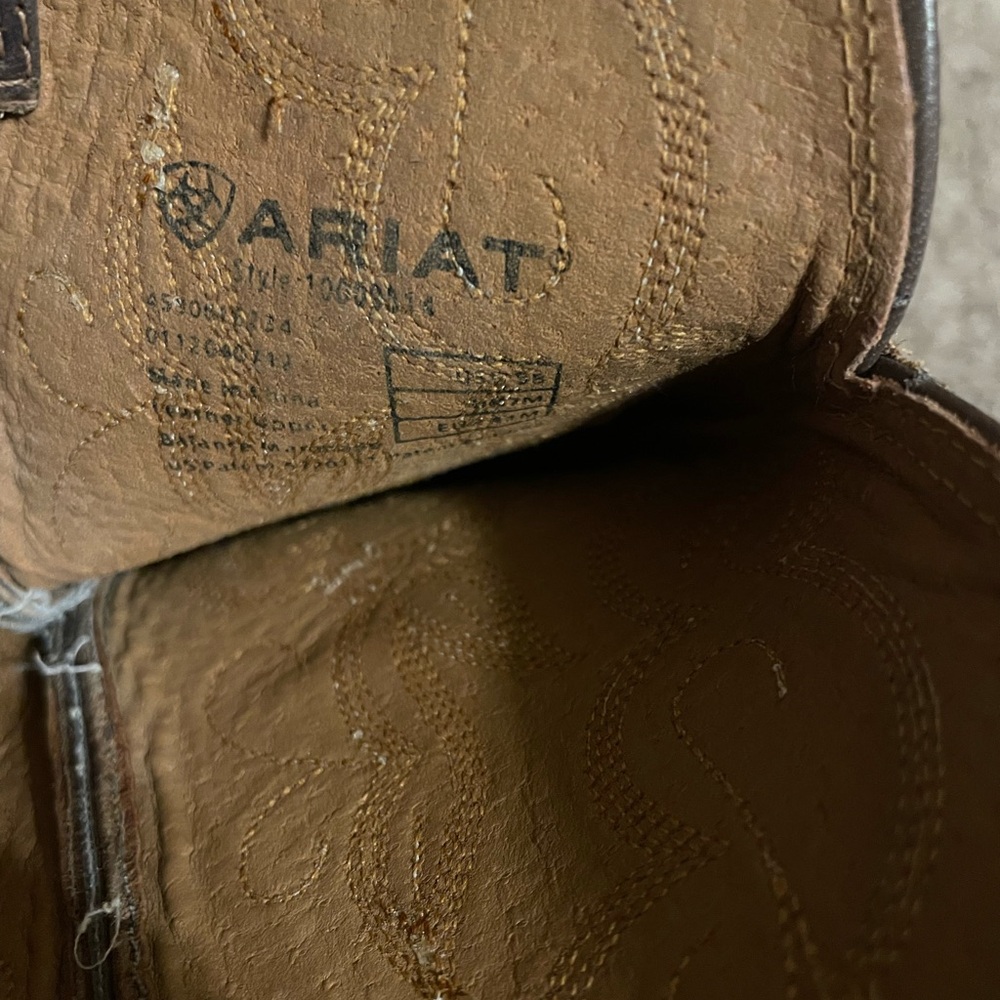 Ariat Tan Leather Cowboy Boots - Picture 7 of 7